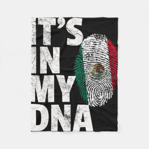 Het Zit In Mijn Dna Mexicaans Mexico Vlag Cinco De Fleece Deken