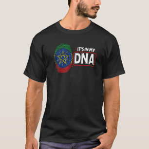 Het zit in mijn DNA National Flag Ethiopian Patrio T-shirt