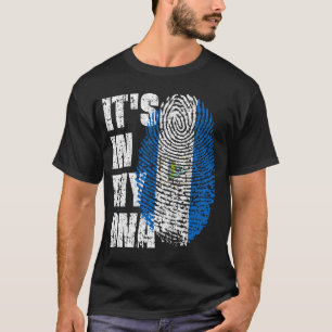 Het zit in mijn DNA Nicaragua Flag Boy Girl Gift T-shirt
