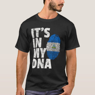 Het zit in mijn DNA Nicaragua Vlag Trots Nationaal T-shirt