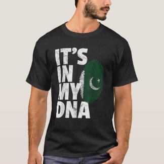 HET ZIT IN MIJN DNA Pakistan Flag Pride Nationaal  T-shirt