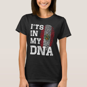 Het zit in mijn DNA Peruviaanse Vingerafdruk Trots T-shirt