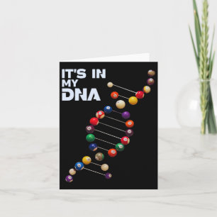 Het zit in mijn DNA Pool Players Biljart 8 LL Love Kaart