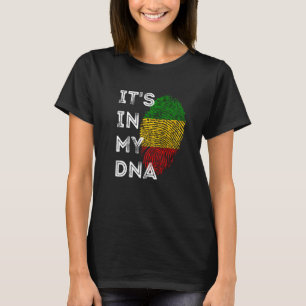 Het zit in mijn DNA Rasta Reggae Roots Jamaican Pr T-shirt