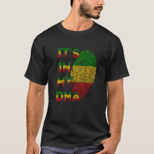 Het zit in mijn DNA Rasta Reggae Roots Rastafarian T-shirt