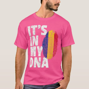 Het zit in mijn DNA Roemeense Roemenië Vlag Mannen T-shirt