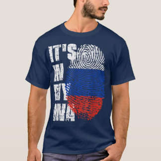 Het zit in mijn DNA Rusland Vlag Russisch  T-shirt