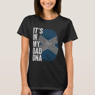 Het zit in mijn DNA Schotland Vlag Schotse Vader T-shirt