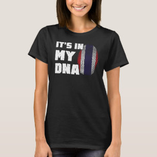 Het zit in mijn DNA Thailand Flag Vingerafdruk Man T-shirt