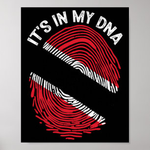 Het Zit In Mijn Dna Trinidad En Togo Vlag Trots Tr Poster