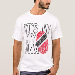 Het zit in mijn DNA Trinidad en Togo vlag trotse T T-shirt