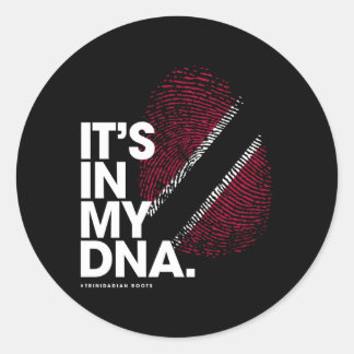 Het zit in mijn DNA Trinidad Tobago vlag wortels Ronde Sticker