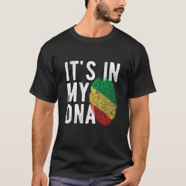 Het zit in mijn DNA Vlag van de Republiek Congo Vi T-shirt