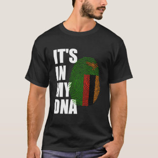 Het zit in mijn DNA Zambia Genetic Zambia Roots Za T-shirt