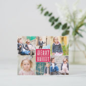 HET ZO RETRO %PIPE% BRIEFKAART VAN DE VAKANTIE (Staand voorkant)