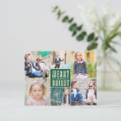 HET ZO RETRO %PIPE% BRIEFKAART VAN DE VAKANTIE (Staand voorkant)