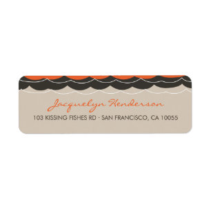 Het zoenen van viskoralen Beach Whimsical Cute Wed Etiket