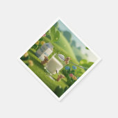 Het zoete melkfeest servet (Hoek)