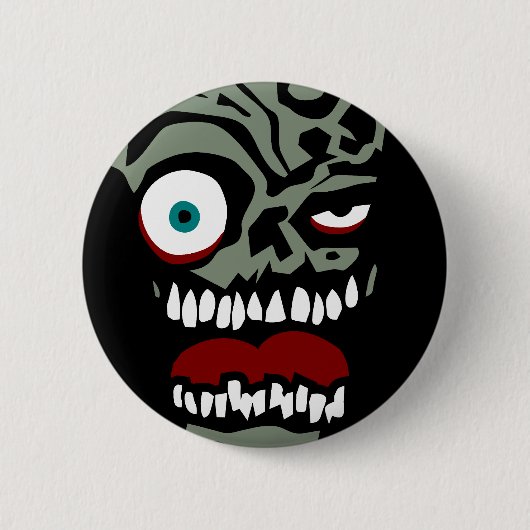 Het Zombie-gezicht van de doom Ronde Button 5,7 Cm (Voorkant)