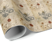 HET ZON, HET MOON EN HET BASILISOUDE PARCHMENT CADEAUPAPIER (Rol Hoek)