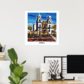 Het zonlicht van San Xavier vanmiddag Poster (Thuiskantoor)
