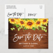 Het Zonnebloem van het Manuscript van de borstel H Briefkaart (Voorkant / Achterkant)