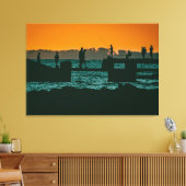 Het zonnelandschap, montevideo, uruguay canvas afdruk (Insitu (Woonkamer))