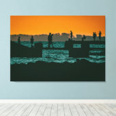 Het zonnelandschap, montevideo, uruguay canvas afdruk (Insitu (Houten vloer))