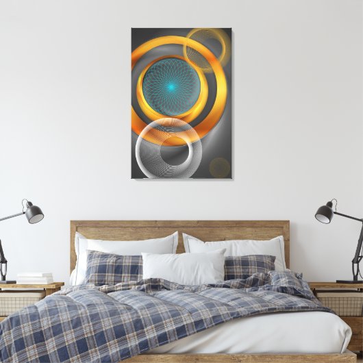 HET ZONNESTELSEL CANVAS AFDRUK (Insitu (Slaapkamer))