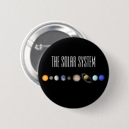 Het zonnestelsel ronde button 5,7 cm