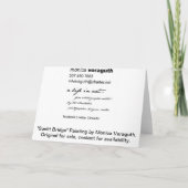 Het zonovergoten Wenskaart van de Brug Kaart (Achterkant)