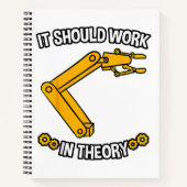 Het zou moeten werken in theorietshirt Robotics En Notitieboek (Voorkant)