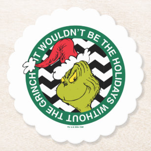 Het zou niet Kerstmis zijn zonder Grinch Kartonnen Onderzetters