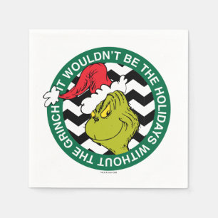 Het zou niet Kerstmis zijn zonder Grinch Servet