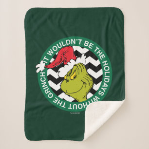 Het zou niet Kerstmis zijn zonder Grinch Sherpa Deken
