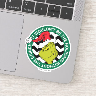 Het zouden de Feestdagen niet zijn zonder Grinch Sticker