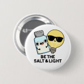 Het zout- en lichtgrappige bijbeltje ronde button 5,7 cm (Voorkant /achterkant)