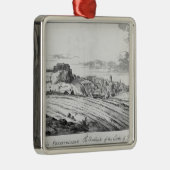Het zuidoosten van het kasteel van Edinburgh Metalen Ornament (Rechts)