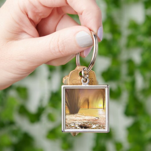 Het Zuidpoolijs van Martian Sleutelhanger (Hand)