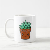 Het zuigen | Funny Succulent Plant Lover Koffiemok (Links)