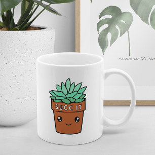 Het zuigen Funny Succulent Plant Lover Koffiemok