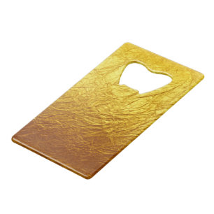 Het ZUIVERE GOUDEN Patroon van het DOCUMENT + uw Kredietkaart Flessenopener