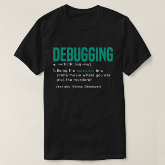 Het zuiveren grappige Definitie met groene kleur T-shirt