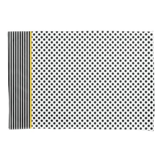 Het zwart-witte Hoesje van het Hoofdkussen van de Kussensloop (Voorkant)