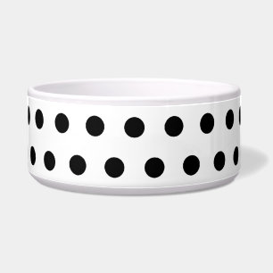 Het zwart-witte Patroon van de Stip. Spotty. Voerbakje