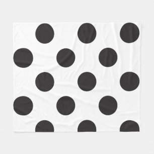Het zwart-witte Trendy Ontwerp van de Stip Fleece Deken