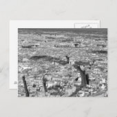 Het zwart-witte uitzicht van Parijs Briefkaart (Voorkant / Achterkant)