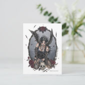 Het zwarte Briefkaart van de Engel van de Ellende (Staand voorkant)