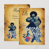 HET ZWARTE CORSAIR MONOGRAM-GEDEELTE AANKONDIGING (Voorkant / Achterkant)