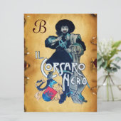 HET ZWARTE CORSAIR MONOGRAM-GEDEELTE AANKONDIGING (Staand voorkant)